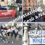 La manifestazione in piazza del Gesù a Napoli