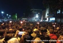 fiaccolata santo romano pubblicata da Potere al popolo - sezione Volla